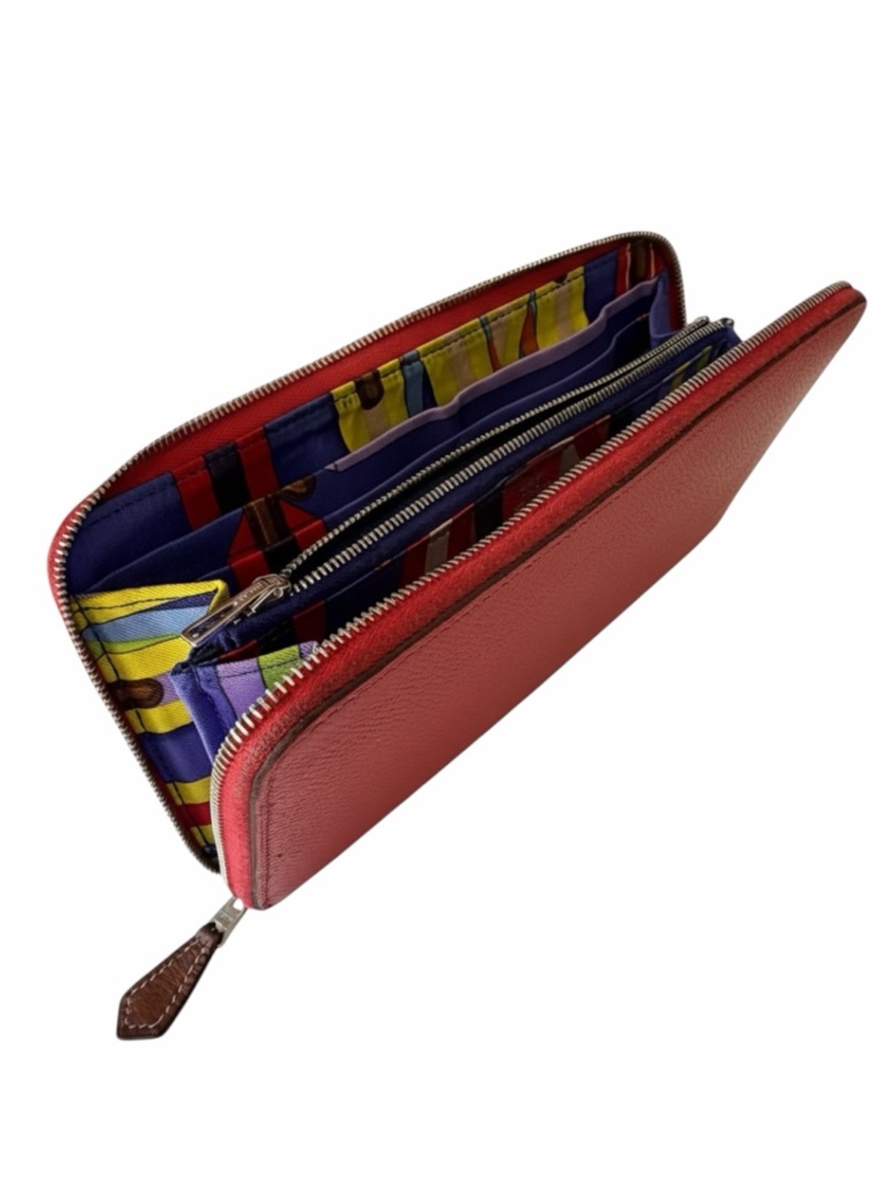 Hermès Azap Silk’In Long Wallet – Texas Rose Epsom Leather with Silk Lining - Picture 2 of 16